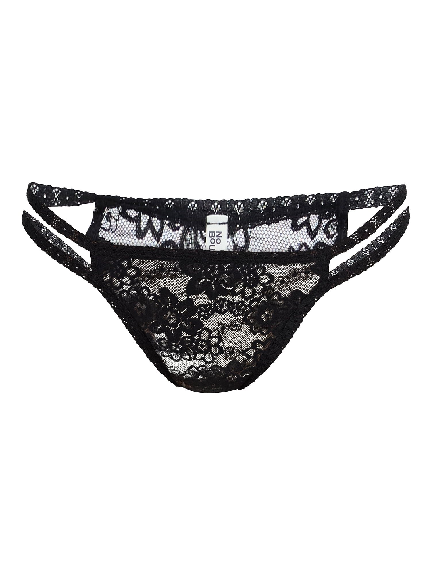 No Boundaries Strappy Lace Cheeky Panties, 3-Pack, Women's, Sizes XS-XXXL