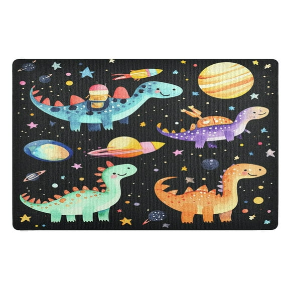 BZSMCE Floor Mats 32x20in Colorfull Dinosaur Creativity Doormats