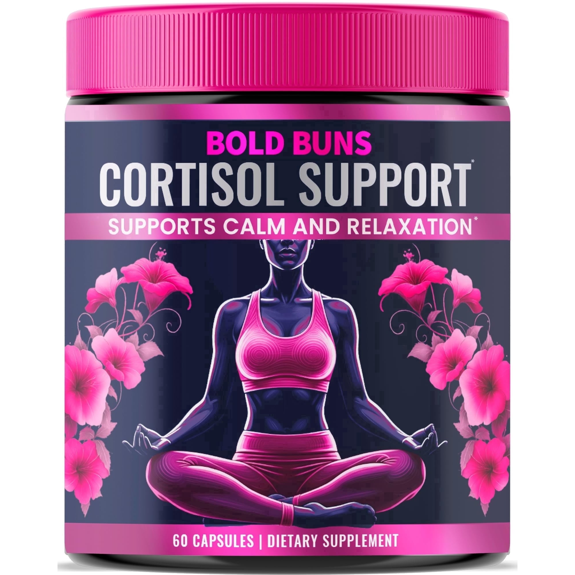 Cortisol Support for Women - Stress & Mood Balance Supplement with Sensoril® Ashwagandha, Magnolia Bark, L-Theanine & Phosphatidylserine - Supports Calm, Focus & Sleep Quality (60 Vegan Capsules)