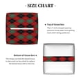 thumbnail image 5 of Sikiie Argyle Plaid Leather Tissue Box Cover Square, tissue box holder - 5.2”x5.2”x5.2”, 5 of 7