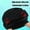 Black, variant on Swim Cap for Braids,Waterproof Silicone Swimming Cap,Extra Large Swim Cap,Silicone Cover Ear Bath Pool Shower Swimming Hat for Women Men for Braids,Dreadlocks(Blue 9*8*0.4in)from ANMUYUM