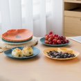 thumbnail image 4 of TidBay 2 Section Snack Plate Food Grade Plastic Scratch-resistant Spit Bone Dish Household Supplies, 4 of 8