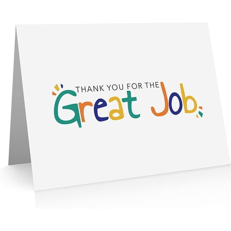 Great Job Note Cards (12 Cards and Envelopes) Employee Thank You - Good ...