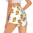 thumbnail image 3 of Haiem Cute Duck With Headphone Women's 2 in 1 Running Shorts - Lightweight Athletic Workout Gym Yoga Breathable Sports Shorts Liner with Phone Pockets-Small, 3 of 9