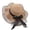 Khaki, variant on Beach Sun Hats for Women - Wide Brim Beach Hat for Women Foldable Packable Roll up Cap Straw Hat White