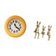 thumbnail image 5 of Reloj de madera silencioso contemporáneo y conjunto de figuras de conejos para cocina, comedor, dormitorio, escritorio, centro de mesa,, 5 of 8