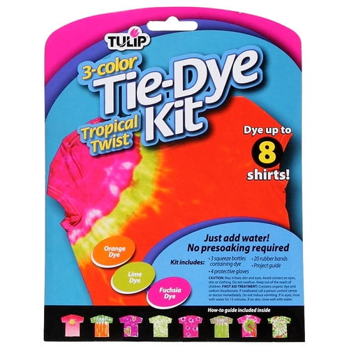 Tulip Medium 3Color Tropical Twist TieDye Kit, 3 Piece
