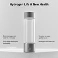 thumbnail image 3 of BOKYAN Portable Hydrogen Water Bottle 460ML SPE PEM Technology for Boosting Metabolism and Immunity USB Rechargeable Silver - 11.02 inches / 28.00 cm [cite: 12], 3 of 9