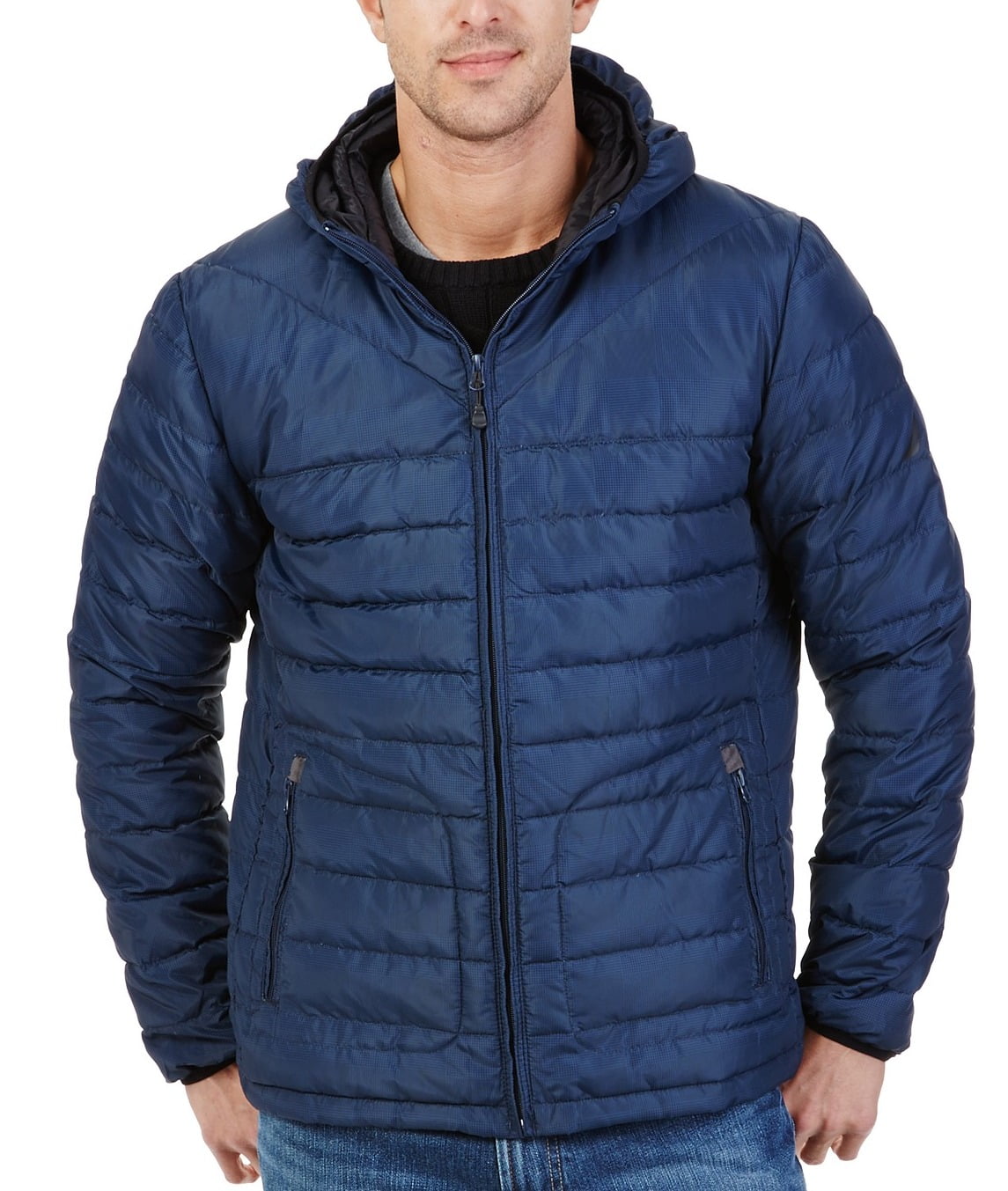 Nautica Nautica NEW Blue Mens Size XL DownPackable Hooded Puffer Jacket