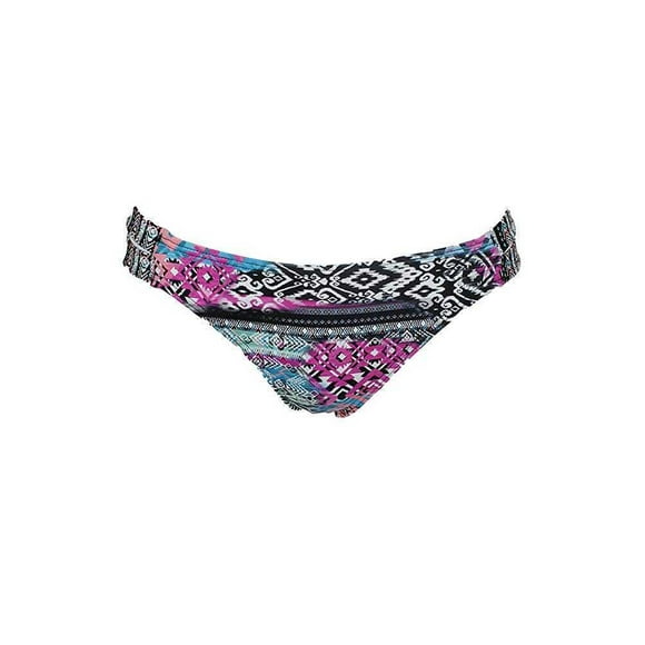 Sundazed Women's Sasha Strappy Bikini Bottoms, Black Multi, Small