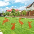 thumbnail image 4 of Binwennn Metal Holder for Phone Outdoor Garden Decoration Metal Rusting Animal Decoration Garden Pile Spring Decoration Courtyard Art Welcome Sign Outdoor, 4 of 7