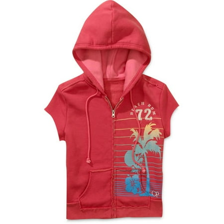 Juniors Cap-Sleeve Active Hoodie