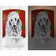thumbnail image 2 of Carolines Treasures SC9751CNL White Standard Poodle Red Snowflakes Holiday Ceramic Night Light, 2 of 2