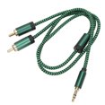 thumbnail image 1 of Divisor de cable de 3.5 mm y, anti interferencia PVC flexible hifi estéreo sonido del cable aux de 3.5 mm para reproductor de mp3, 1 of 7