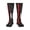 3 Black, variant on Women's Knee High Socks Thin Red Firefighter Line America Flag Thermal Soft Knee Long Socks