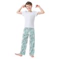 thumbnail image 2 of Cat Flower Grass Pajama Pants Soft and Lightweight Elastic Waistband Pajama Pants, 2 of 8