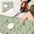 thumbnail image 6 of Yayeee Faucet Mat for Kitchen Sink 30" Diatomite Long Splash Guard Pad, Green Floral Guitar Pattern, 2 Pack, 6 of 7