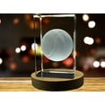 thumbnail image 2 of Tennis Ball Art | 3d Engraved Crystal Keepsake | Tennis Player Gift | Clear - AB Crystal Collection, 2 of 5