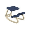 thumbnail image 2 of Varier Chaise à Genoux Originale Variable Balans Conçue par Peter Opsvik (Tissu Bleu Foncé Revitalisant avec Base en Frêne Naturel), 2 of 10