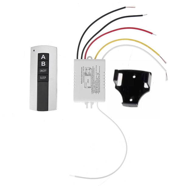Transmisor Receptor Interruptor Control Remoto Inalámbrico Lámpara 220V 2 Uds. (2 Relés)