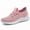 Pink, variant on Womens Sneakers Breathable Mesh lightweight Lace-up Woman Running Athletic Tennis Walking Shoes Black Size 6.5