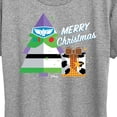 thumbnail image 3 of Toy Story - Merry Christmas Toy Story - Women's Short Sleeve Graphic T-Shirt, 3 of 5