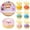 A01, variant on Squishy Dumplings Steamed Bun Stress Relief Toy, 3.35 Inches Slow Rising Fidget Toys with Basket Style Base Random Style