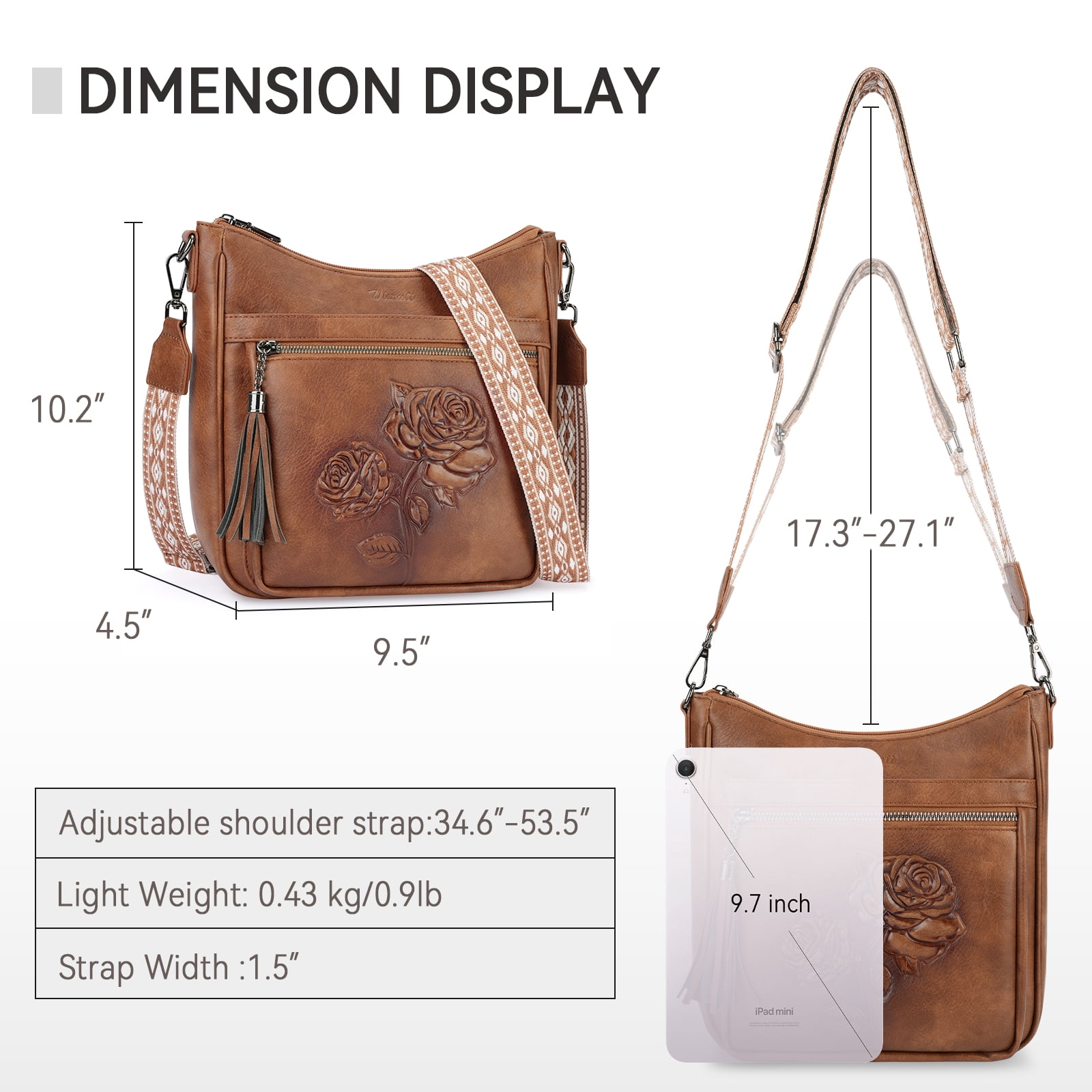 APHISON Crossbody Bags Casual Sling Backpack for Women, Shoulder Bag Travel Bag Cross Body Purses Bags with Adjustable Strap