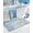 Blue, variant on Bath Mats 24x43, Non Slip Quick Dry Rugs, Super Absorbent Ultra Thin Marble Bathmat, Washable Rubber Mats for Shower Floor, in Front of Bathtub, Sink, Bathroom Accessories Decor, Black