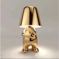 thumbnail image 1 of Portable decorative gold desk lamp thinker rechargeable night light, 1 of 5