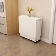 thumbnail image 2 of Mesa de comedor plegable para el hogar, mueble de almacenamiento móvil multifuncional, moderno y sencillo, extensible, para sala de estar y cocina, 2 of 4