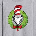 thumbnail image 3 of The Cat in the Hat - Cat Wreath - Men's Long Sleeve T-Shirt, 3 of 5