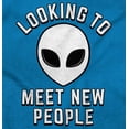 thumbnail image 2 of Funny Nerdy Aliens UFOs Believers Plus Size Long Sleeve Graphic Tee Shirt Brisco Brands 4X, 2 of 4
