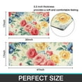 thumbnail image 7 of Pioneer Flower Floral Print Pattern Kitchen Rugs Sets Of 2,Anti Fatigue Kitchen Mat Rugs Non Slip Washable,Decorative Kitchen Floor Mats for Kitchen,Sink,Laundry,17"x30"+17"x47", 7 of 7