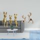 thumbnail image 2 of Conjunto De Figuras Familiares De Conejos Y Renos, Estatuas De Animales, Centro De Mesa, Escultura Decorativa Para Armario, Estantería, Decoración De Sala De Estar, 2 of 8