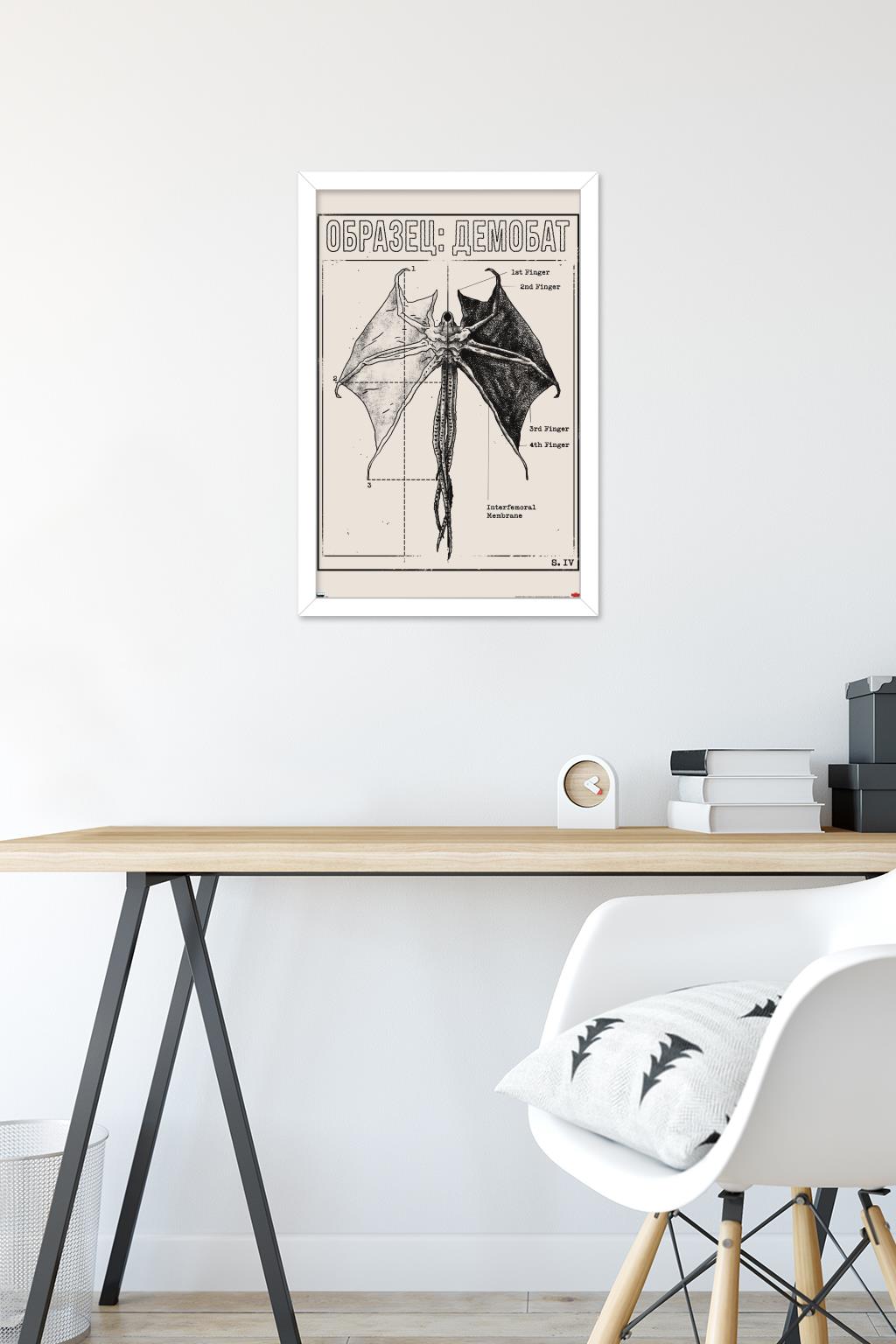 Netflix Stranger Things: Season 4 - Demogorgon Wall Poster, 14.725" x 22.375" Framed
