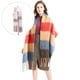 thumbnail image 4 of Mujeres Winter Winter Bufanda Larga Wrap Shawl Plaid Knit Bufanda Cape Light Pink 2 Sunnimix Bufanda de tela escocesa de invierno, 4 of 8