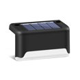 thumbnail image 1 of Luz de escalera LED solar 3000K IP55 Impermeable Resistente a la intemperie Recargable Jardín Camino Lámparas de valla Decoración Patio de plástico Noche Negro Noticed HA009218-01, 1 of 6