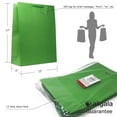 thumbnail image 2 of Allgala 12PK Value Premium Solid Color Paper Gift Bags (17"XL-Green-GP50073), 2 of 2
