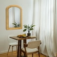 thumbnail image 1 of Mirrorize Canada 20x30 Brown Rattan Arch Mirror, 1 of 5