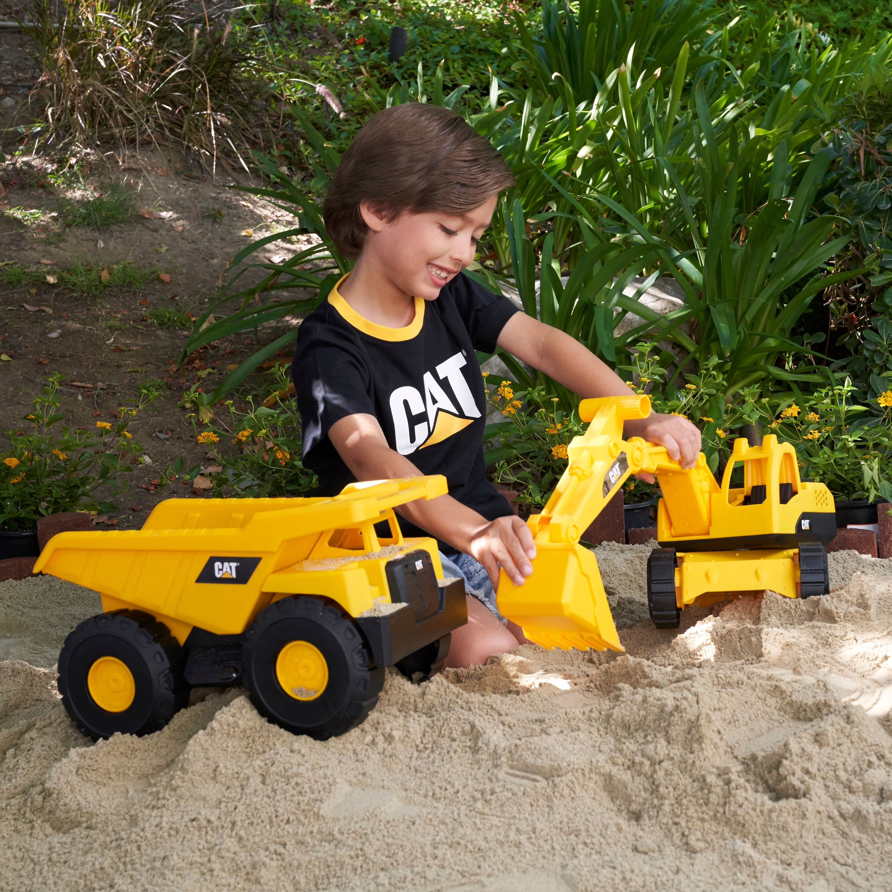 Caterpillar Tough Rigs Dump Truck and Excavator 2PK
