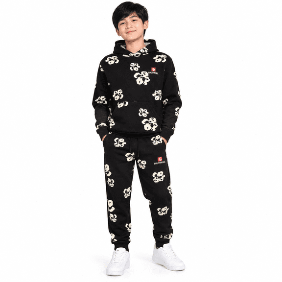 SOUTHPOLE Boys Sweatpants Set 2 Piece Fleece Hoodie and Sweatpants Athletic Set (8-18)