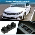 thumbnail image 2 of Interruptor de ventana eléctrica para automóvil Unique Bargains No.935702T010 Interruptor de control de ventana del lado del conductor delantero izquierdo para Kia Optima 2011-2013 Negro, 2 of 7