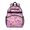 Lightpink Daisy Flower, variant on Green Daisy Flower Floral Pattern Backpack for School,Cute School Bag,Schoolbag with Adjustable Shoulder Straps & Padded Back,15.25"x11.5"x5.25"