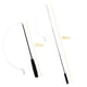 thumbnail image 2 of Gato Teaser Wands interactivo divertido caña de pescar Wand Stick juguete de entrenamiento (negro) Sywqhk Libre de BPA, 2 of 3