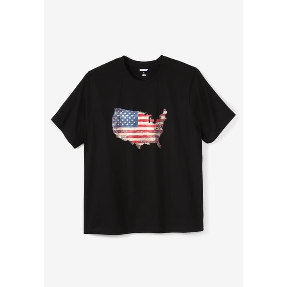 Liberty Blues by KingSize Men's Big & Tall Americana Screen Tee
