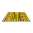 thumbnail image 2 of Ahgly Company Machine Washable Indoor Rectangle Abstract Yellow Modern Area Rugs, 2' x 5', 2 of 4