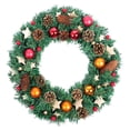thumbnail image 2 of Guirnalda colgante Wmkox8yii para puerta Navidad corona de algodón 40 cm, 2 of 9