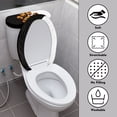 thumbnail image 4 of HELLHERO Sunflower Paw Prints Adjustable Polyester Toilet Top Cover Stretch Toilet Seat Lid Cover & Stretch Fit for Hotel Home, 4 of 8