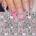 thumbnail image 2 of Christmas 5D Embossed Nail Art Stickers Set Leopard Print Flower Decals for DIY Manicure 2Pcs, 2 of 4